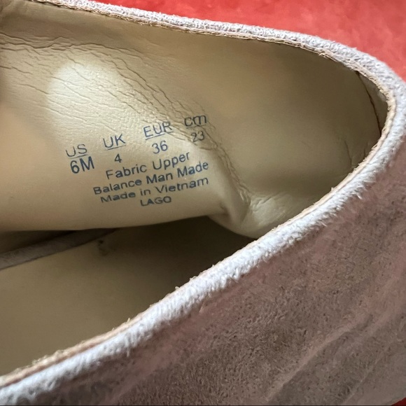 Naturalized Suede Open Toe Mules, Thick Heel - Picture 10 of 11